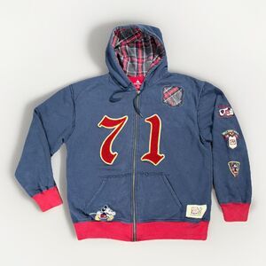 Walt Disney Parks Mickey Mouse 40th Anniversary Embroidered Zip Up Hoodie Mens M
